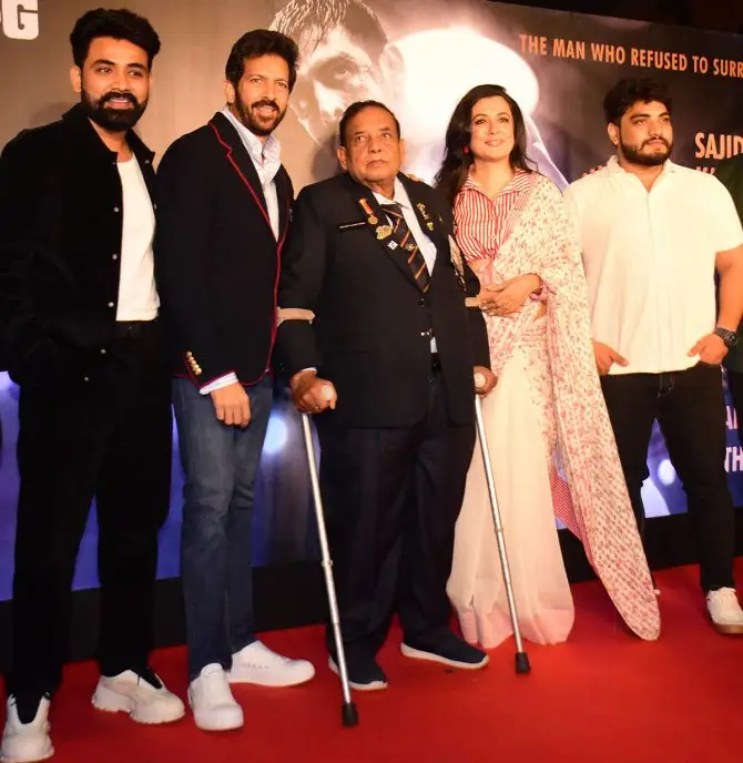 Bollywood Celebrities at Hindi Movie Chandu Champion Special Screening